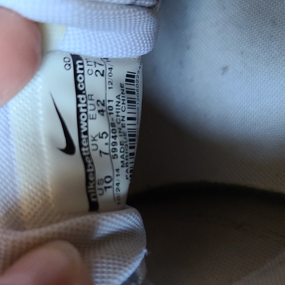 Nike Air Max Theo White w/ Animal Print Women's Sz 10 - Picture 8 of 14